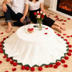 Crochet Flower Bouquet Blanket, three diameters up to 59 inches