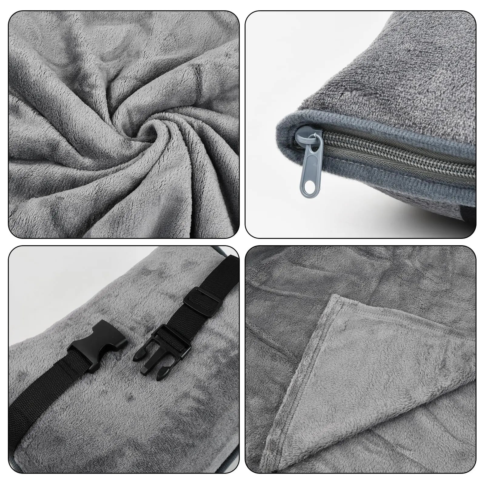 Convertible Travel Pillow Blanket Set