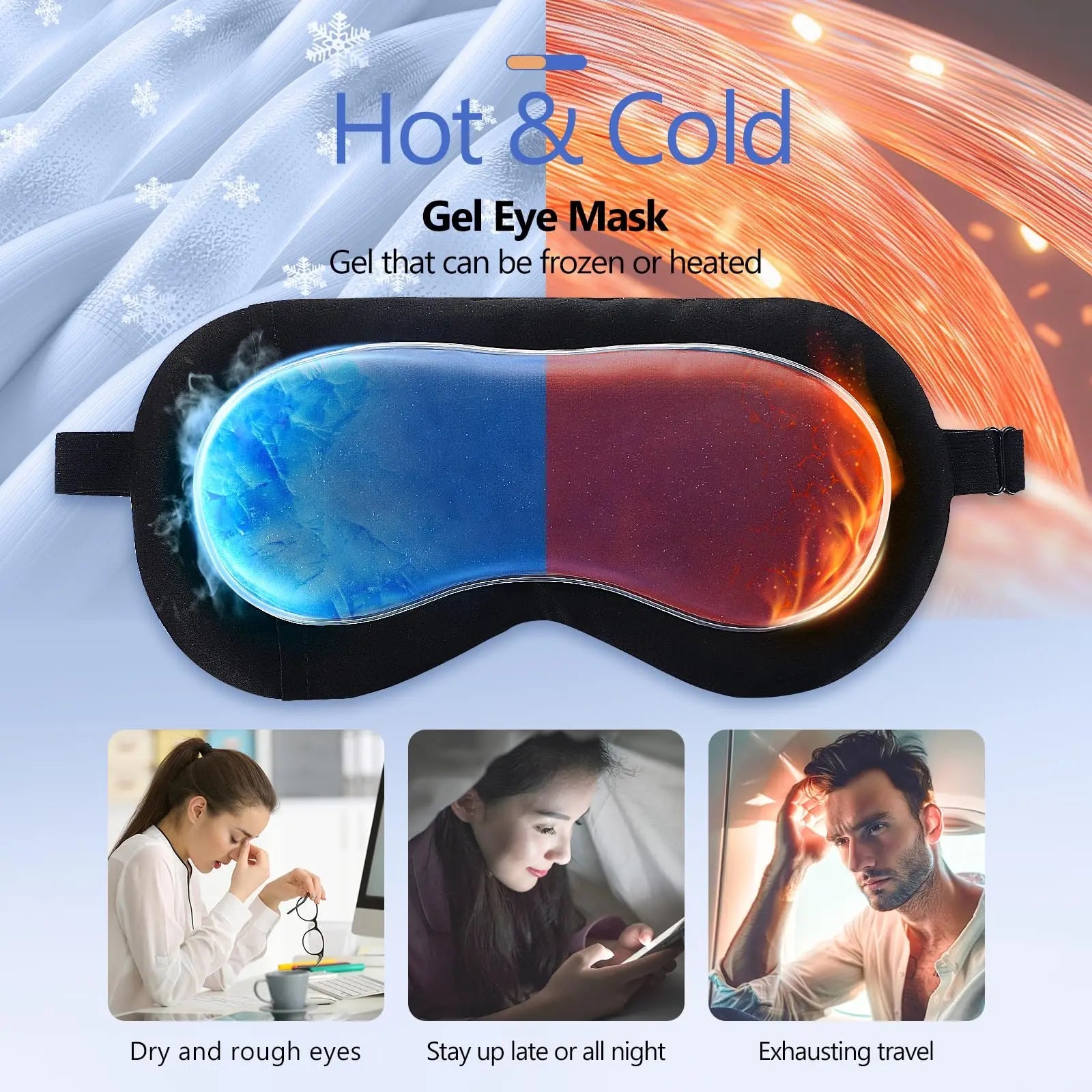 Cooling Gel Contoured Eye Mask