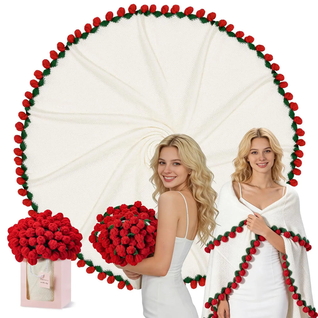 Crochet Flower Bouquet Blanket