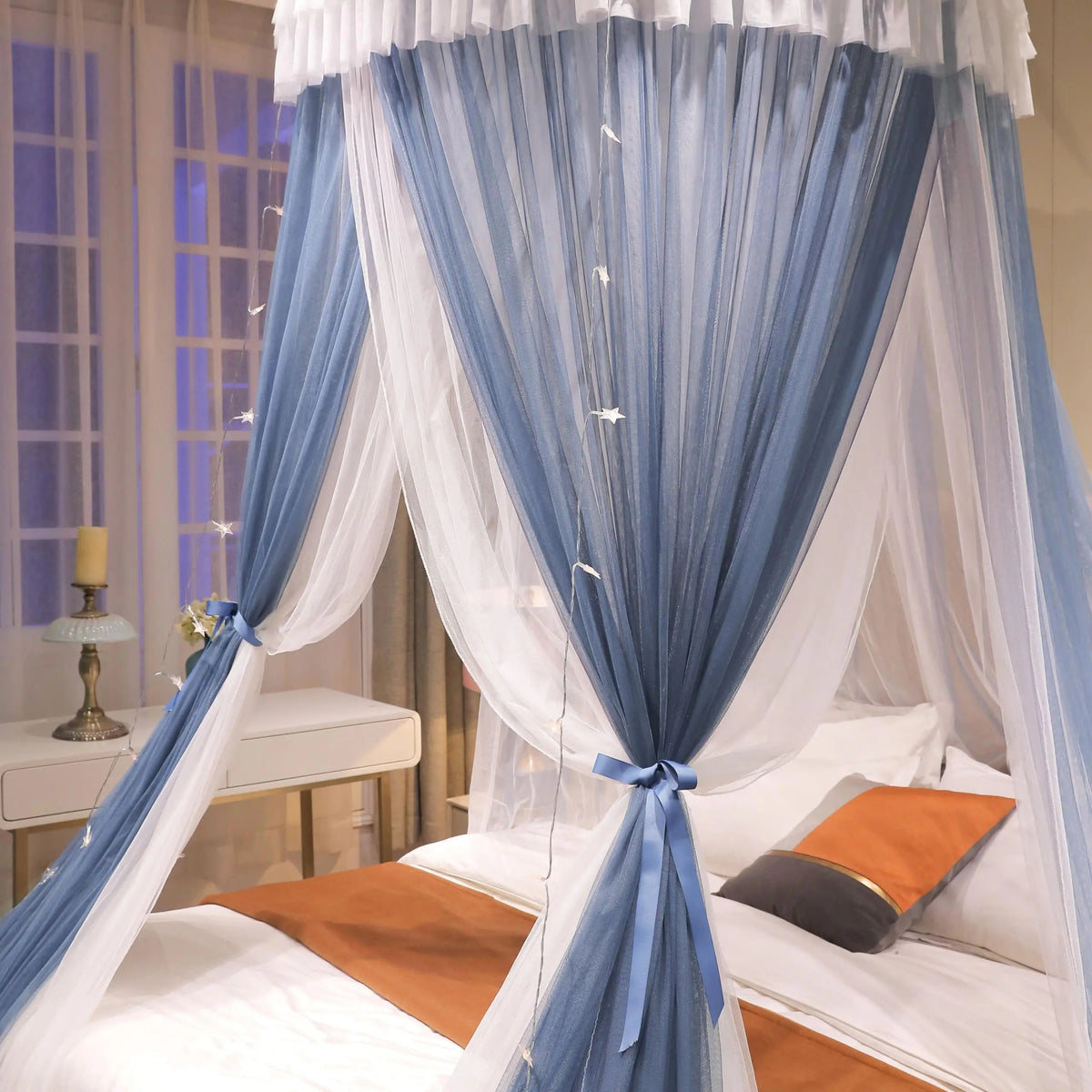 Pink Bed Canopy for Girls, six sizes from a toddler bed to a king