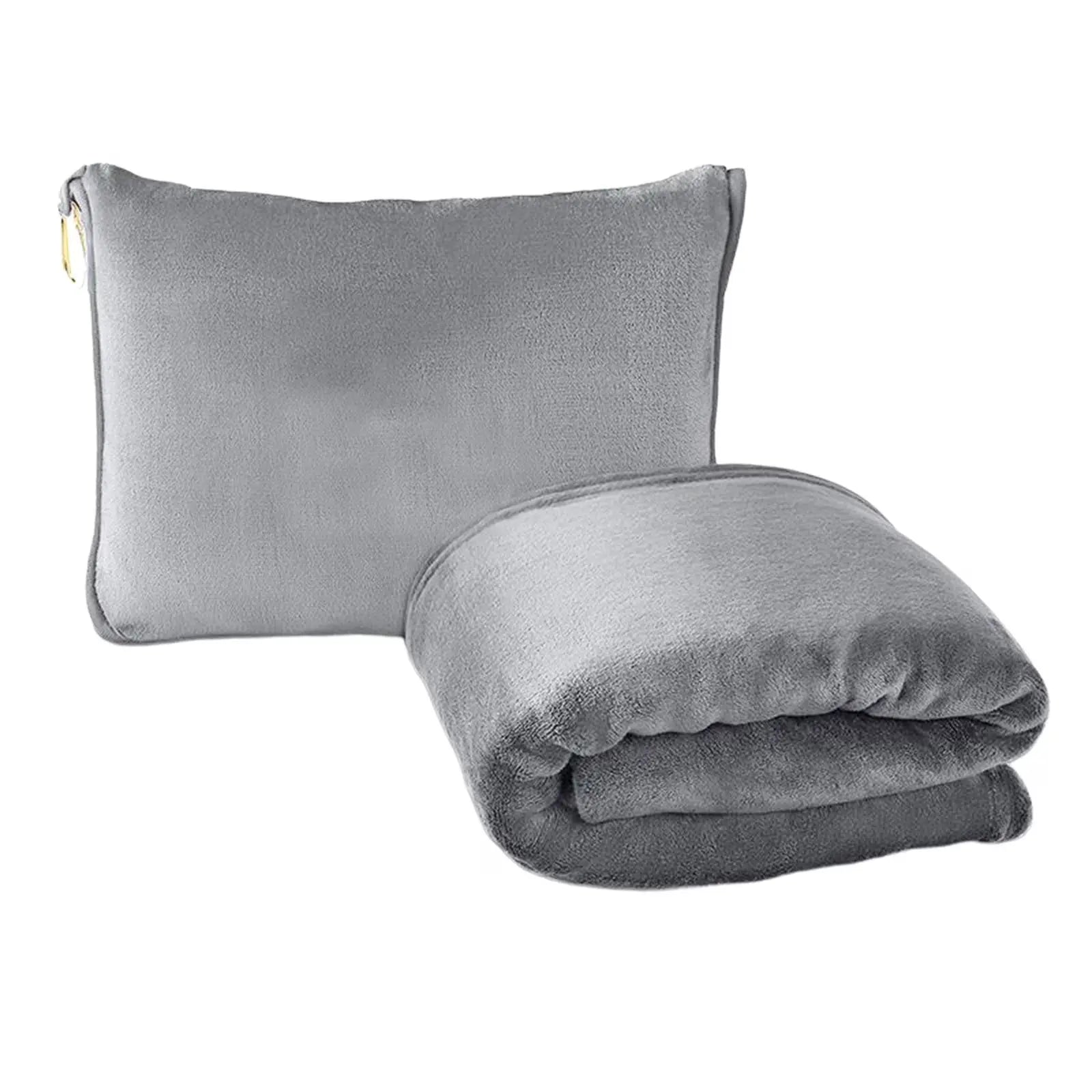 Convertible Travel Pillow Blanket Set