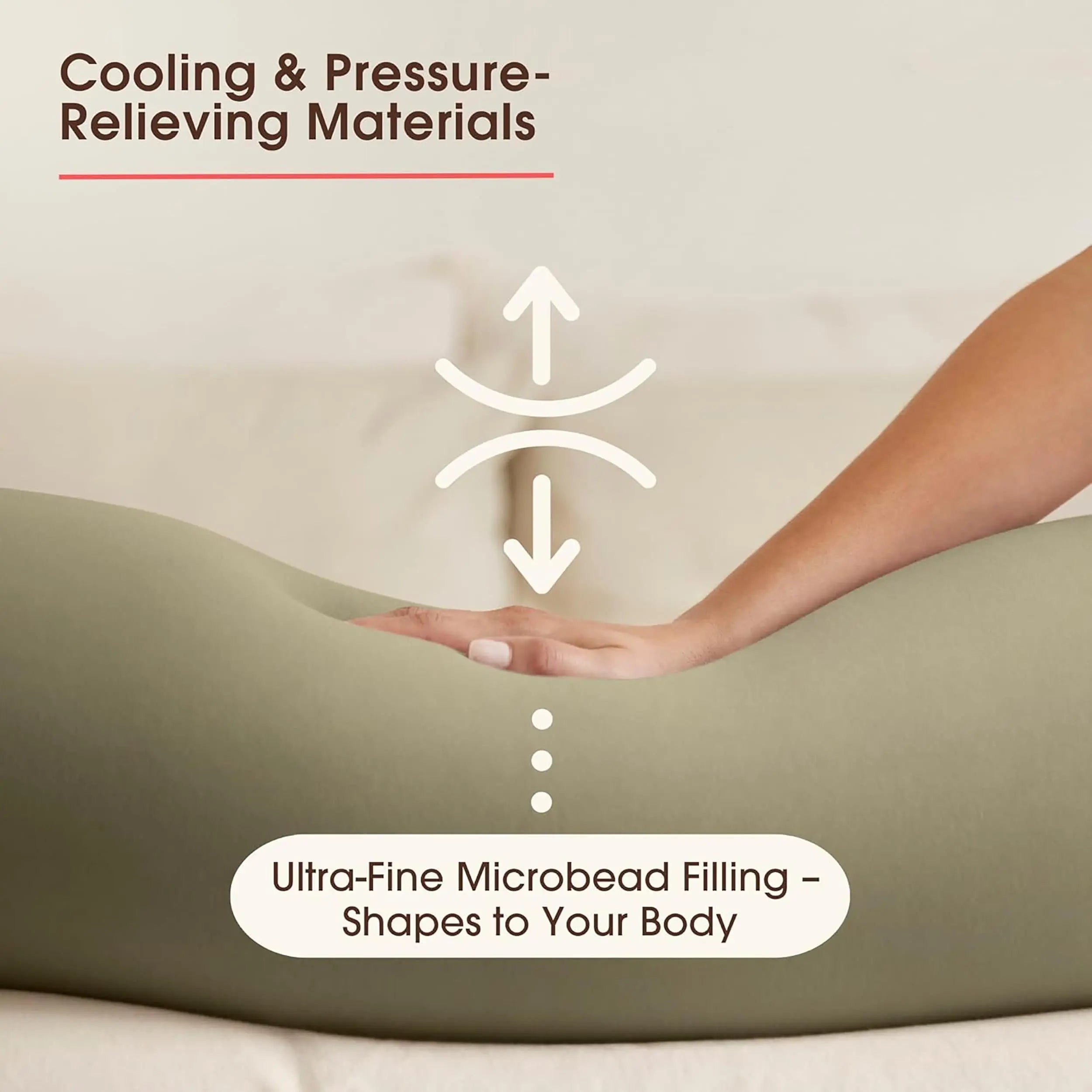 Adjustable Microbead Pregnancy Pillow
