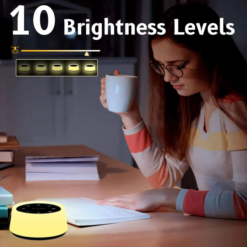 Portable White Noise Machine, RGB night light, adjustable color