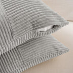 Corduroy Patchwork Throw Pillow Cover