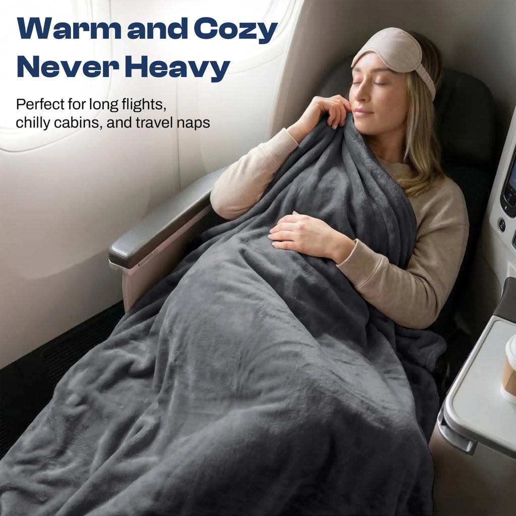 Convertible Travel Pillow Blanket Set