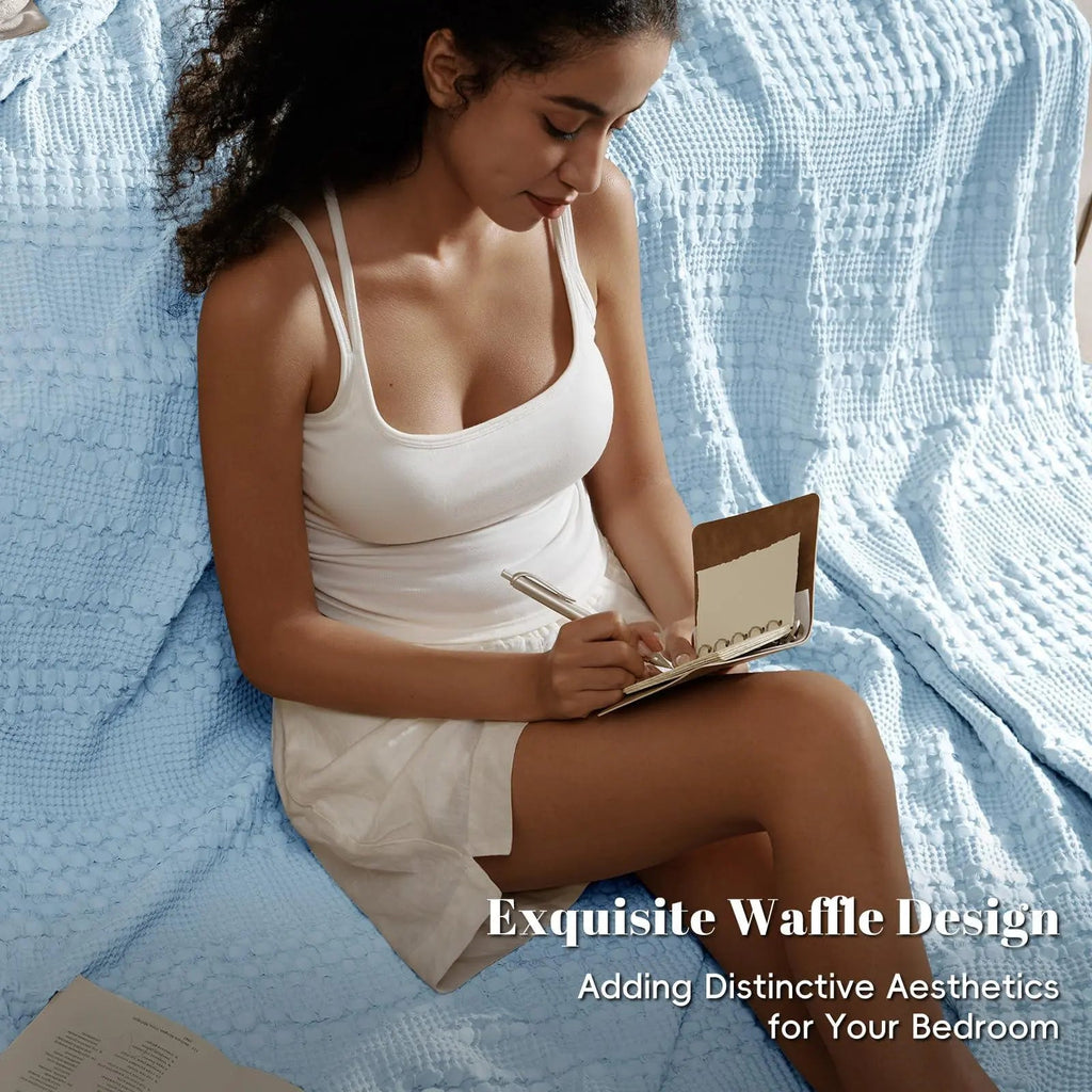 Lightweight Cotton Blanket for Summer, cotton fill