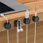 Magnetic Cable Organizer for Desk, adhesive backing for desks and smooth surfaces