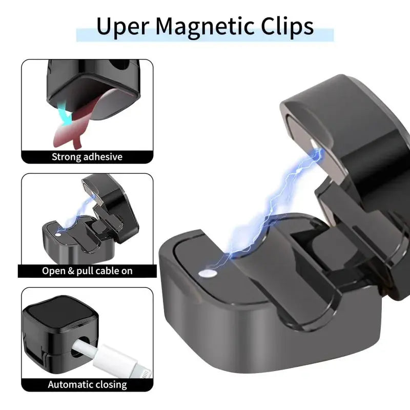 Magnetic Cable Organizer for Desk, for an office chair