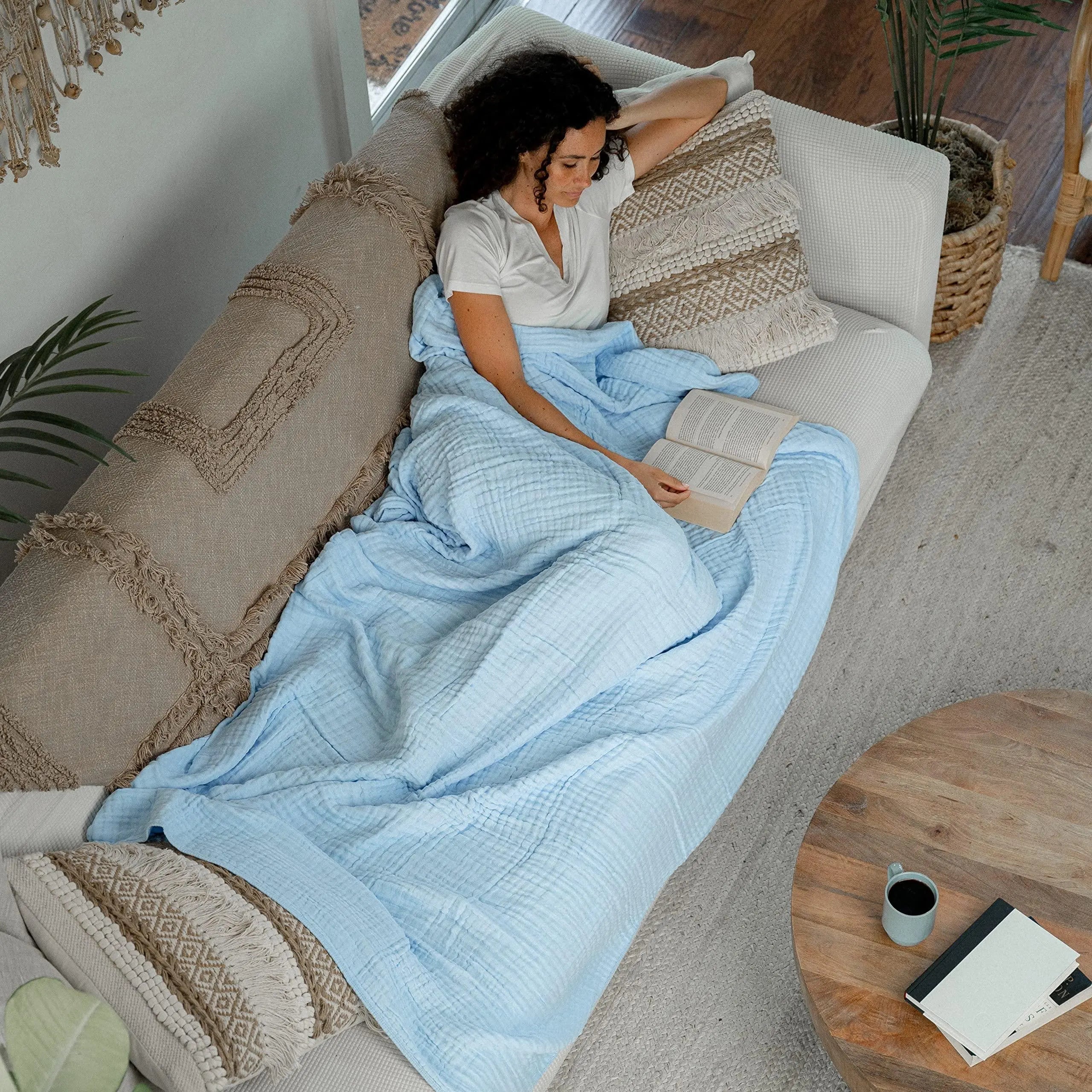 Six Layer Cotton Muslin Blanket