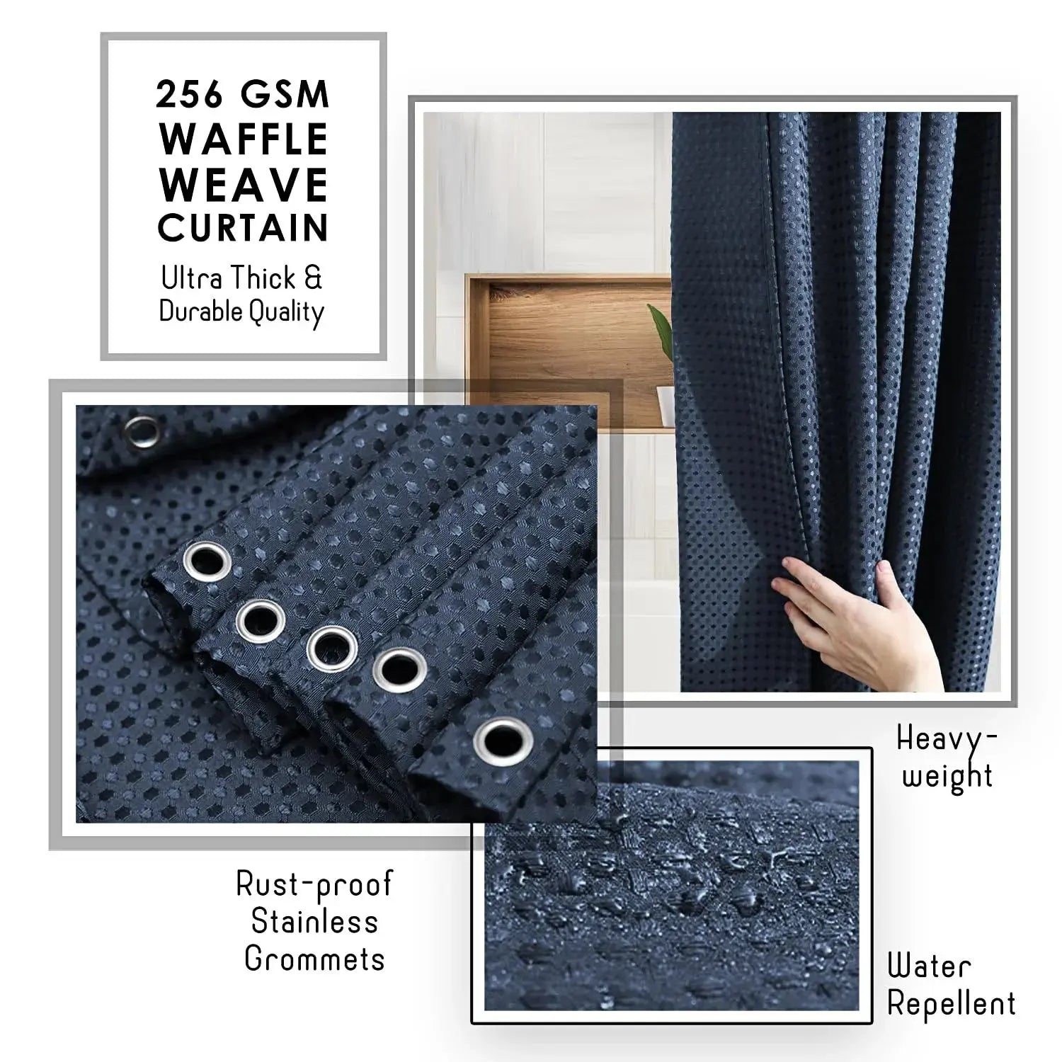 Thermal Blackout Curtains for Bedroom, machine washable, three drops