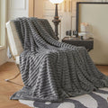 Plaid Faux Fur Blanket