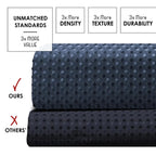 Thermal Blackout Curtains for Bedroom, tightly woven polyester with a structured drape