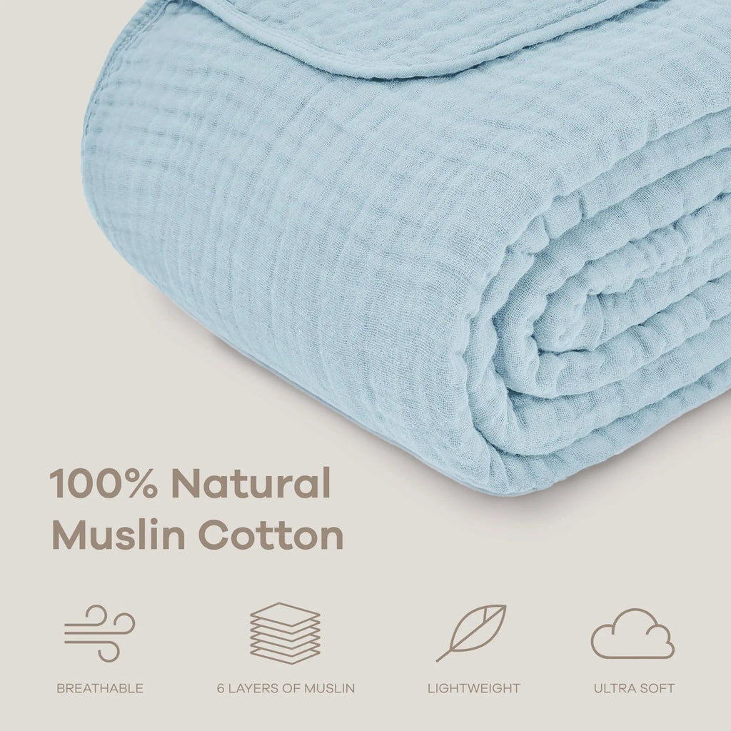 Six Layer Cotton Muslin Blanket