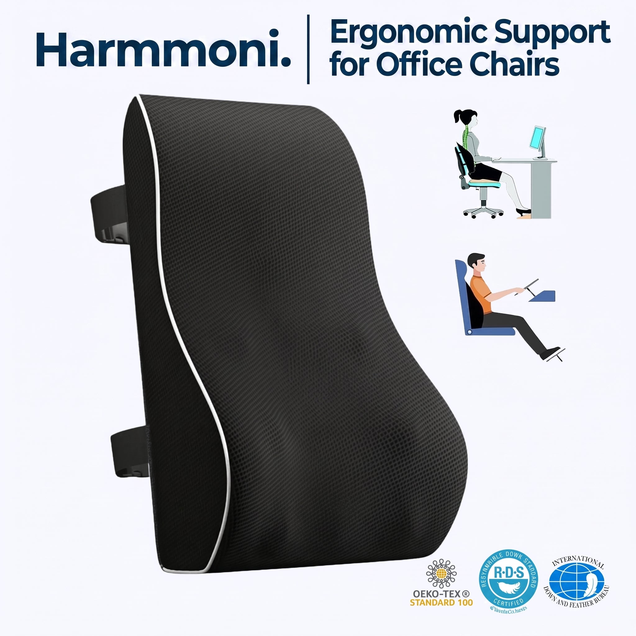 Adjustable Strap Lumbar Support Pillow