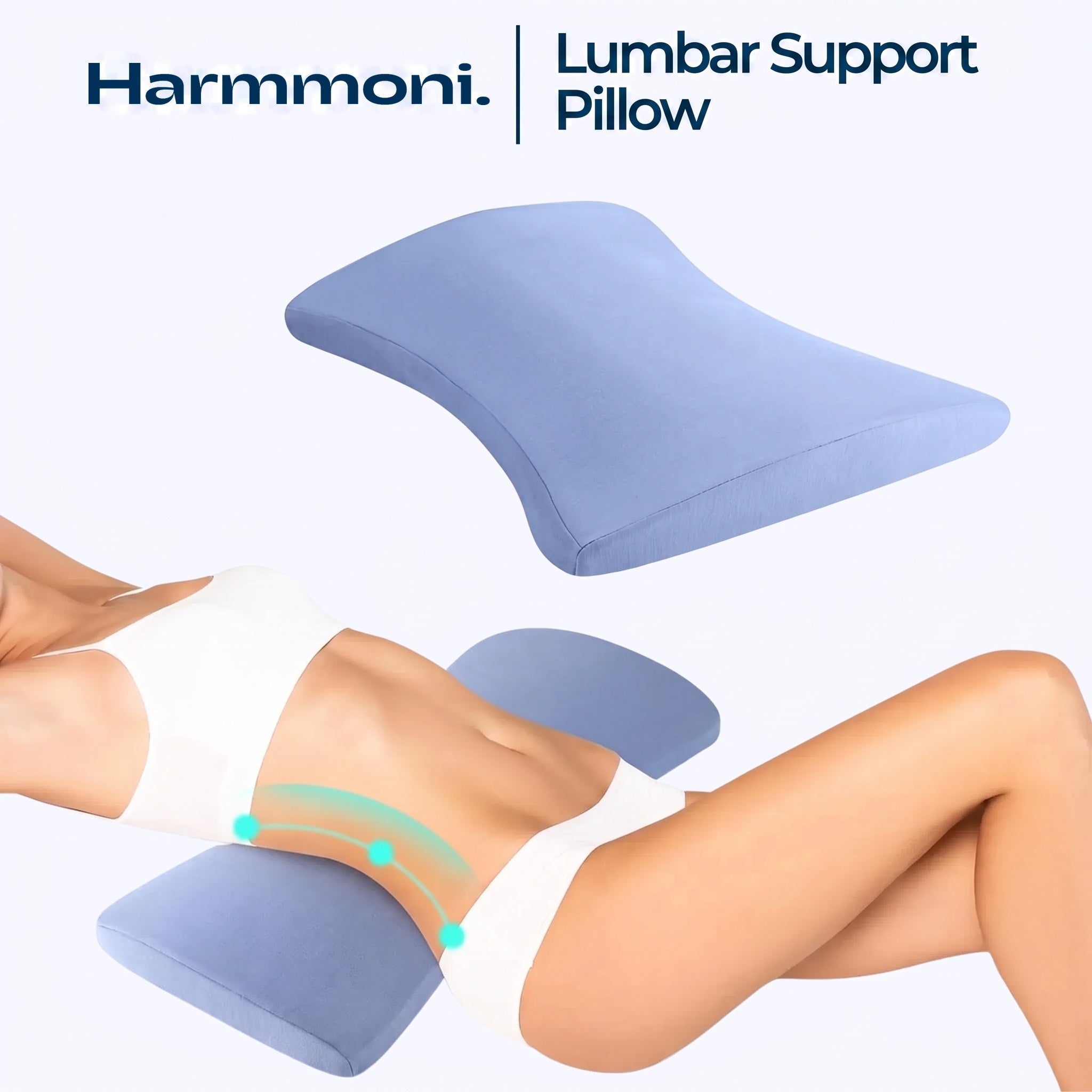 Contoured Lumbar Support Pillow