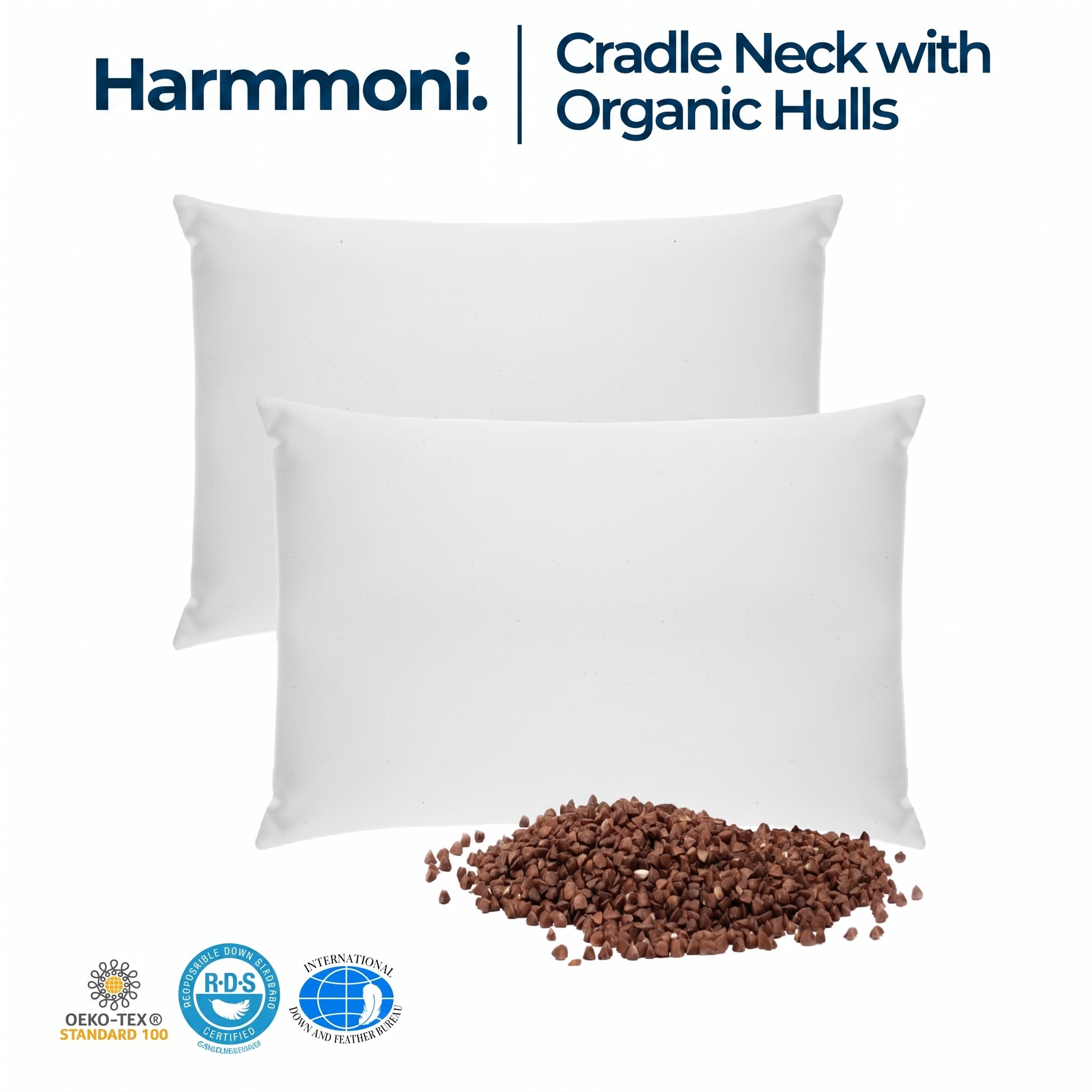 Adjustable Buckwheat Hull Bed Pillow