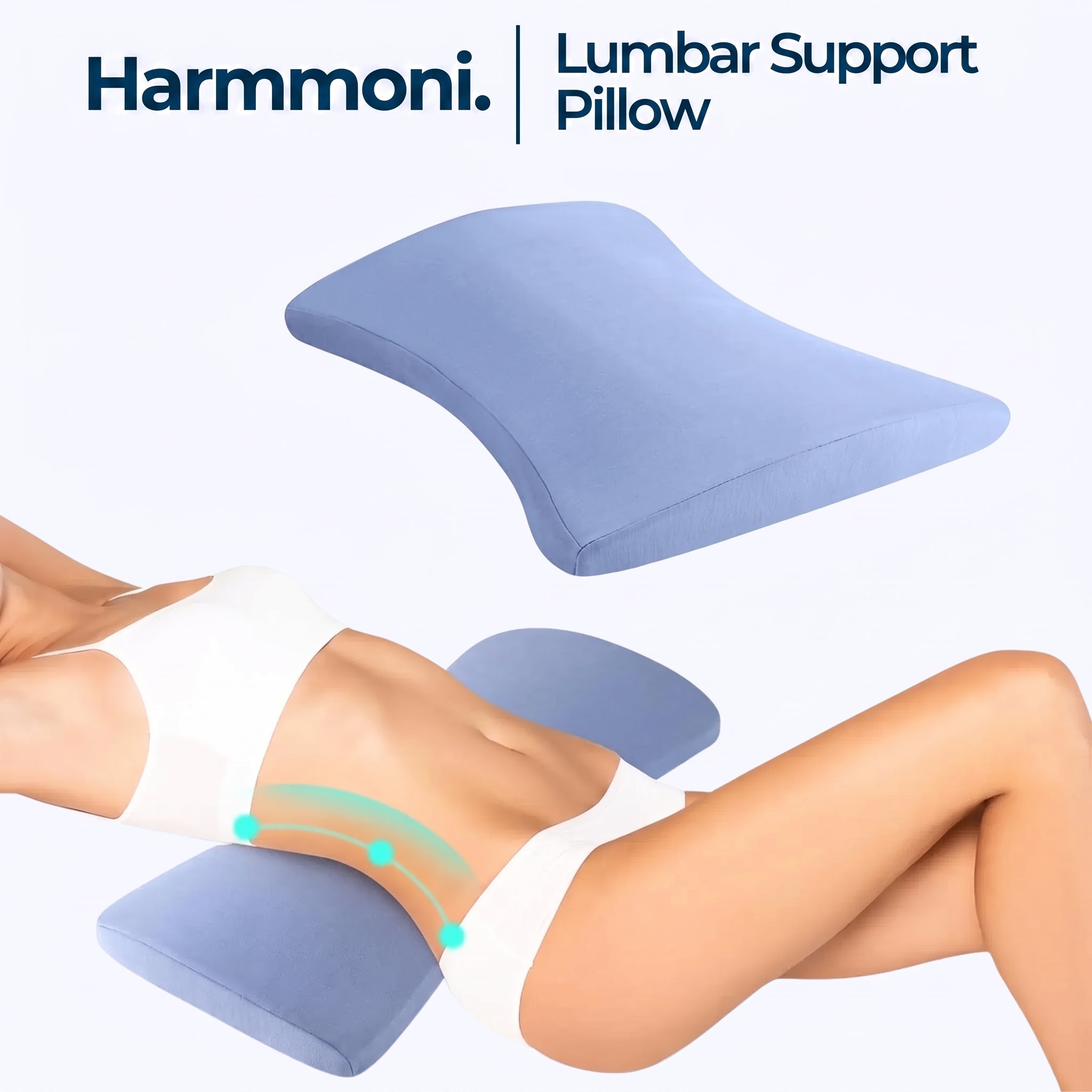 Contoured Lumbar Support Pillow