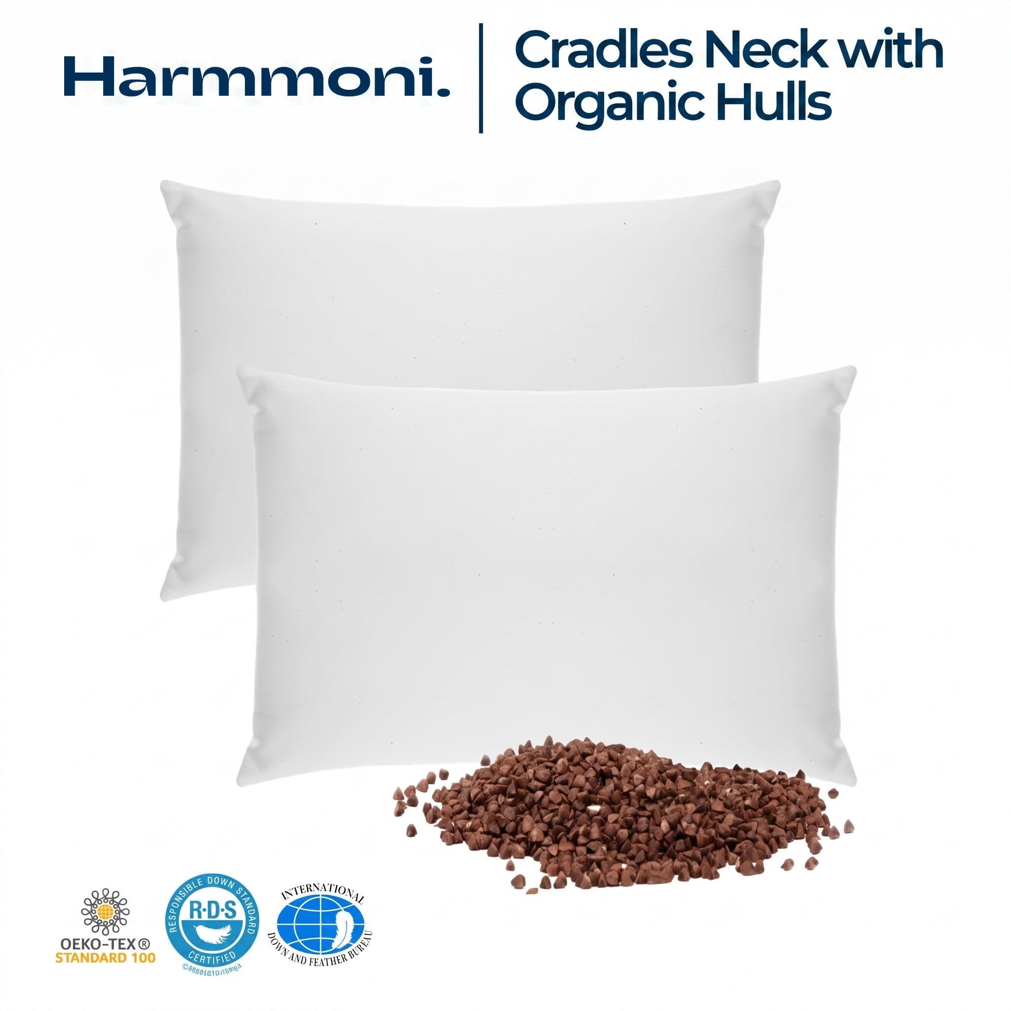 Adjustable Buckwheat Hull Bed Pillow