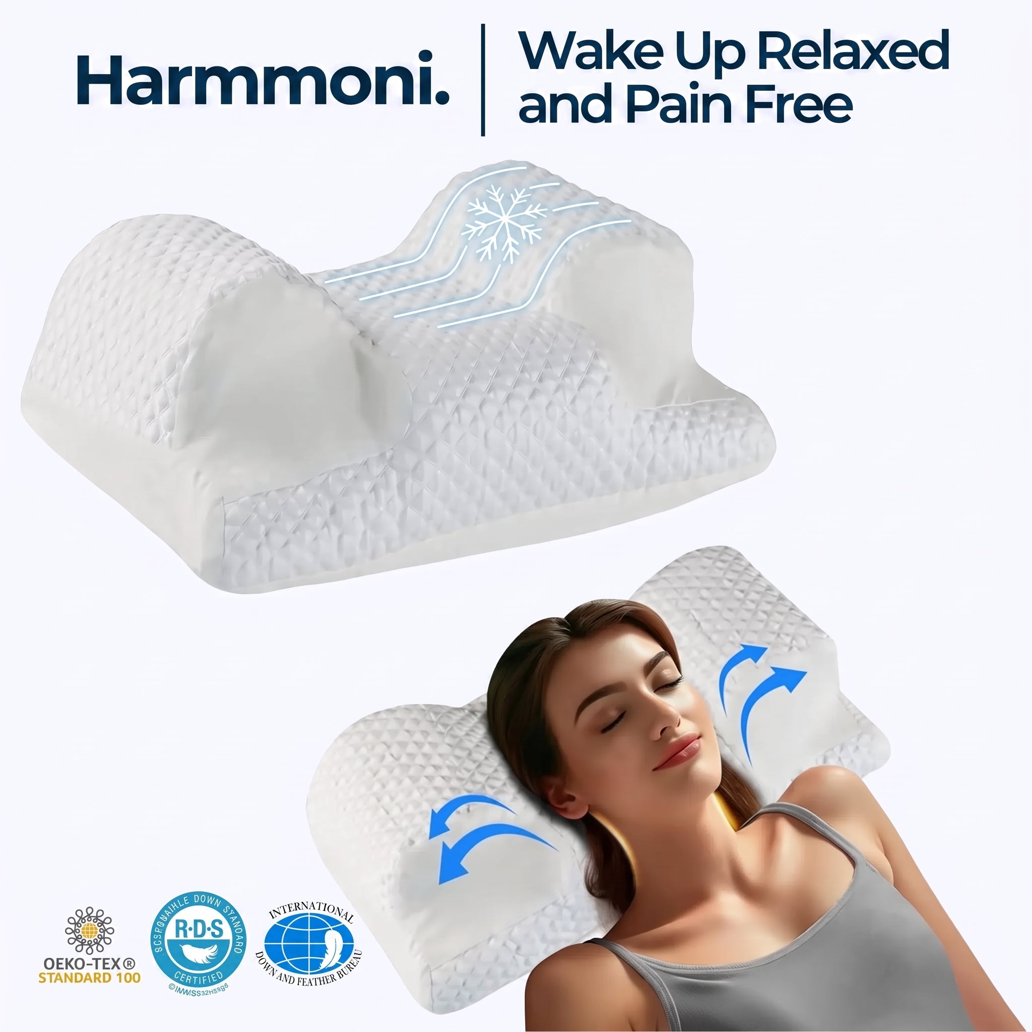 Contour Pillow for Stomach Sleepers