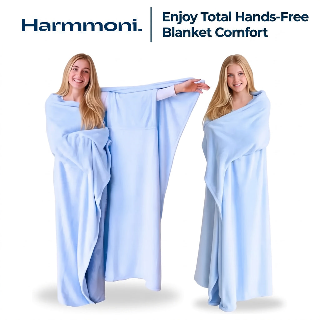 Wearable Flannel Blanket for Travel
