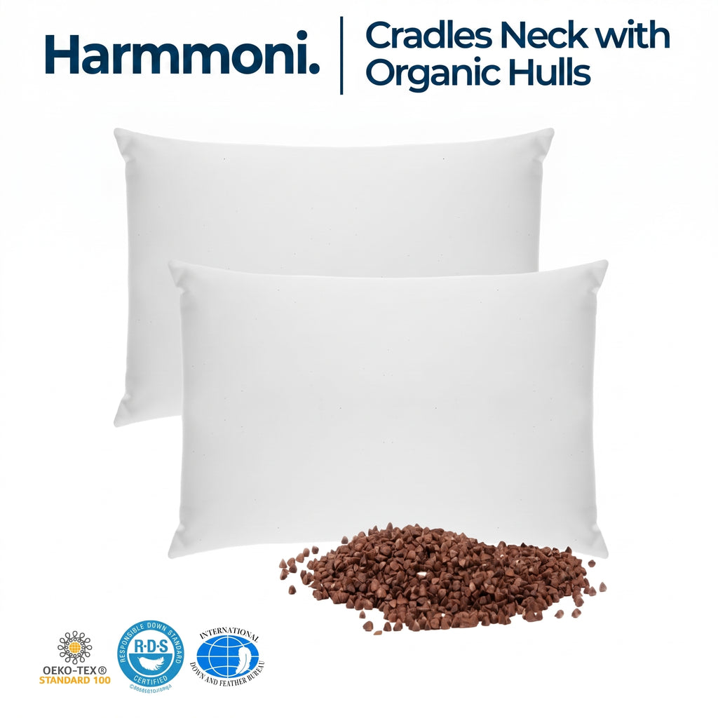 Adjustable Buckwheat Hull Bed Pillow