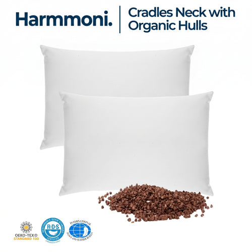 Adjustable Buckwheat Hull Bed Pillow