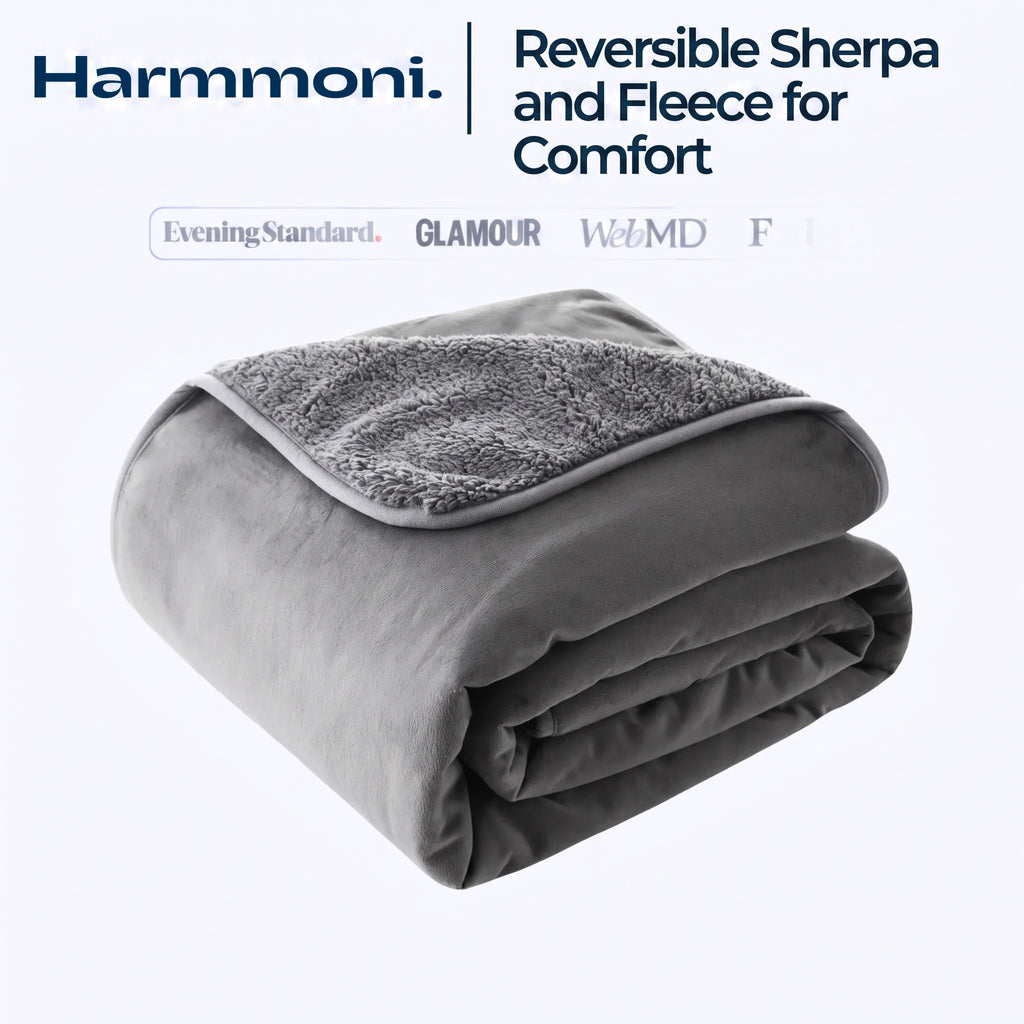 Reversible Flannel Sherpa Blanket