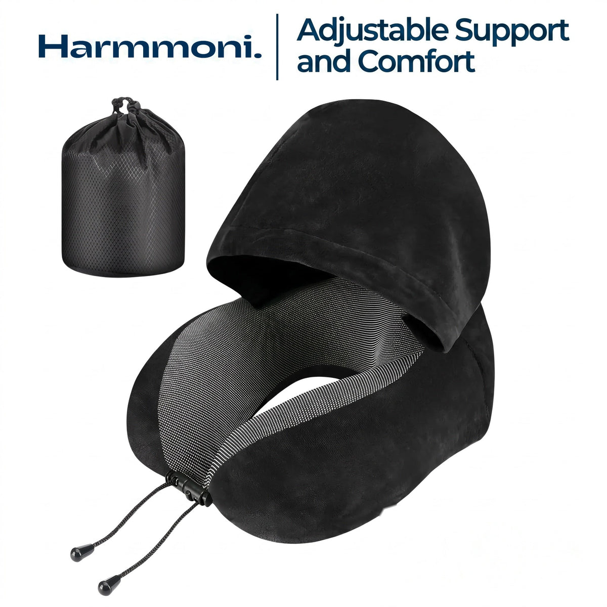 Hooded U Shaped Travel Pillow