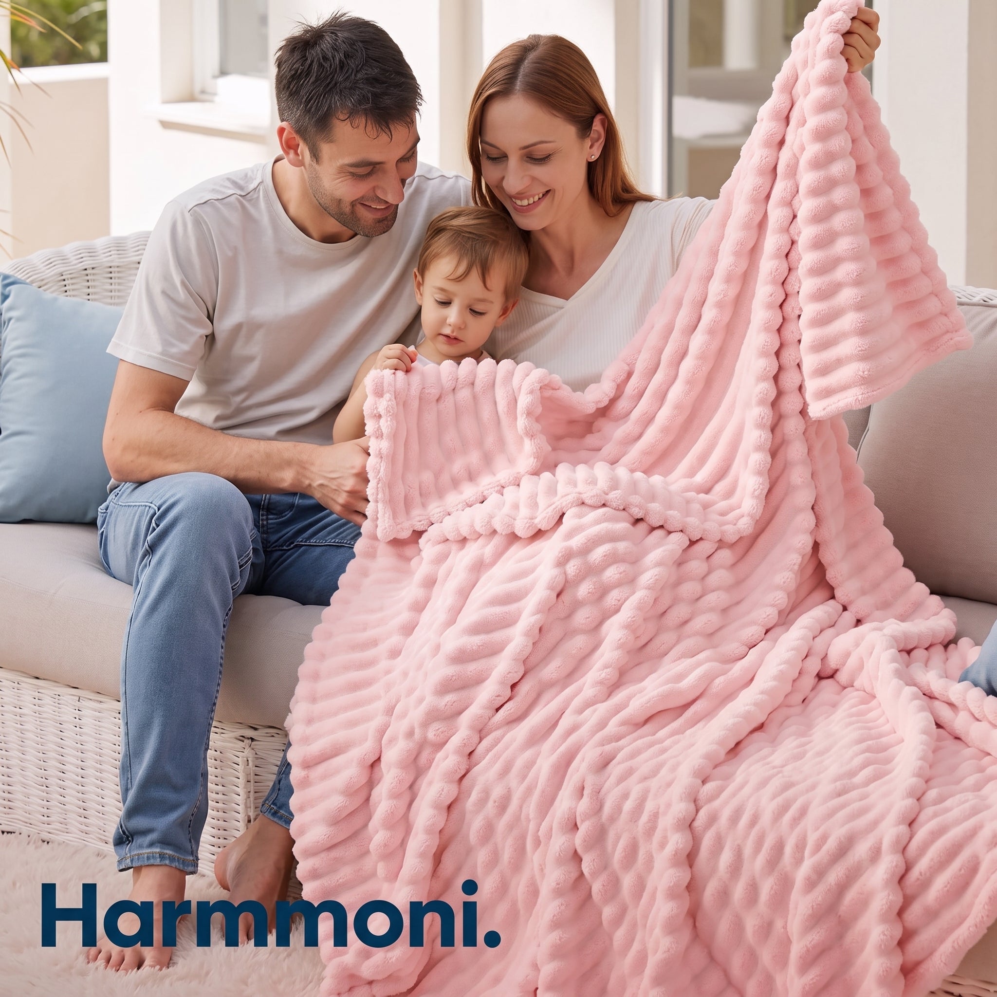 Plaid Faux Fur Blanket