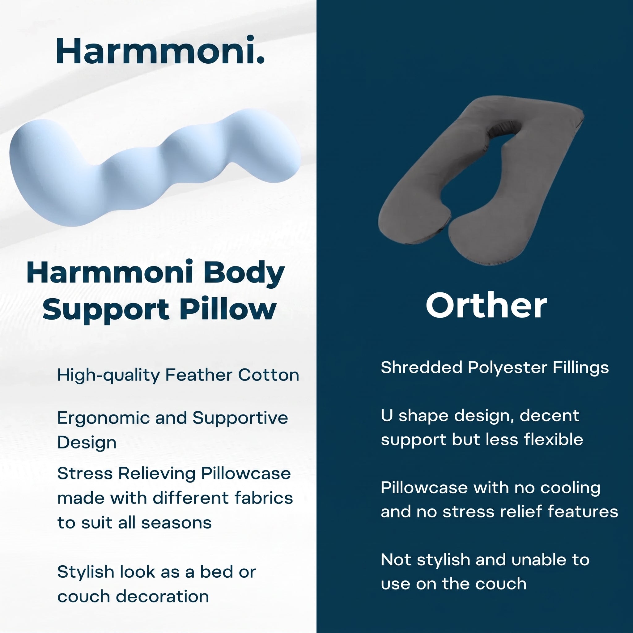 Memory Foam Full Body Pillow