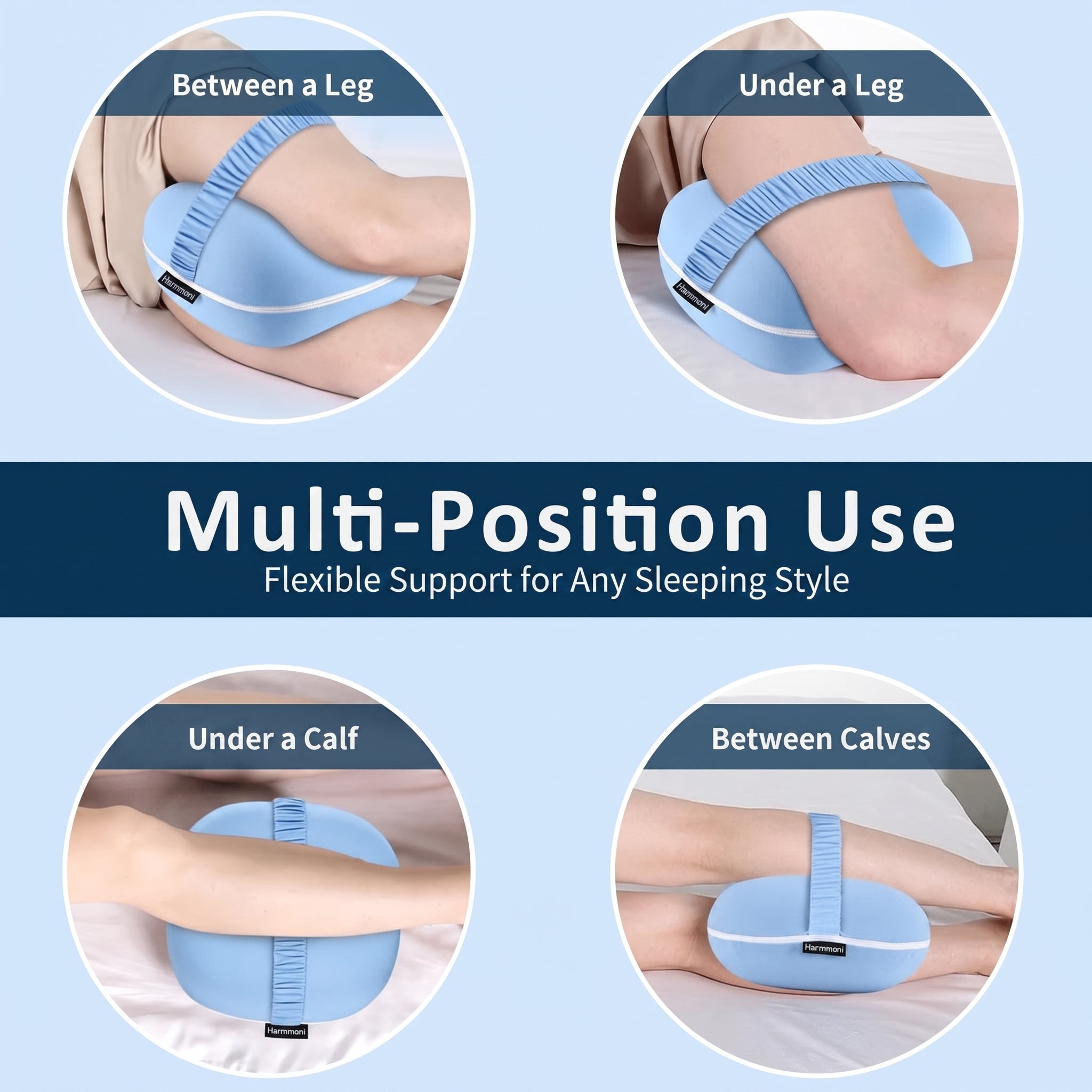 Contoured Memory Foam Knee Pillow