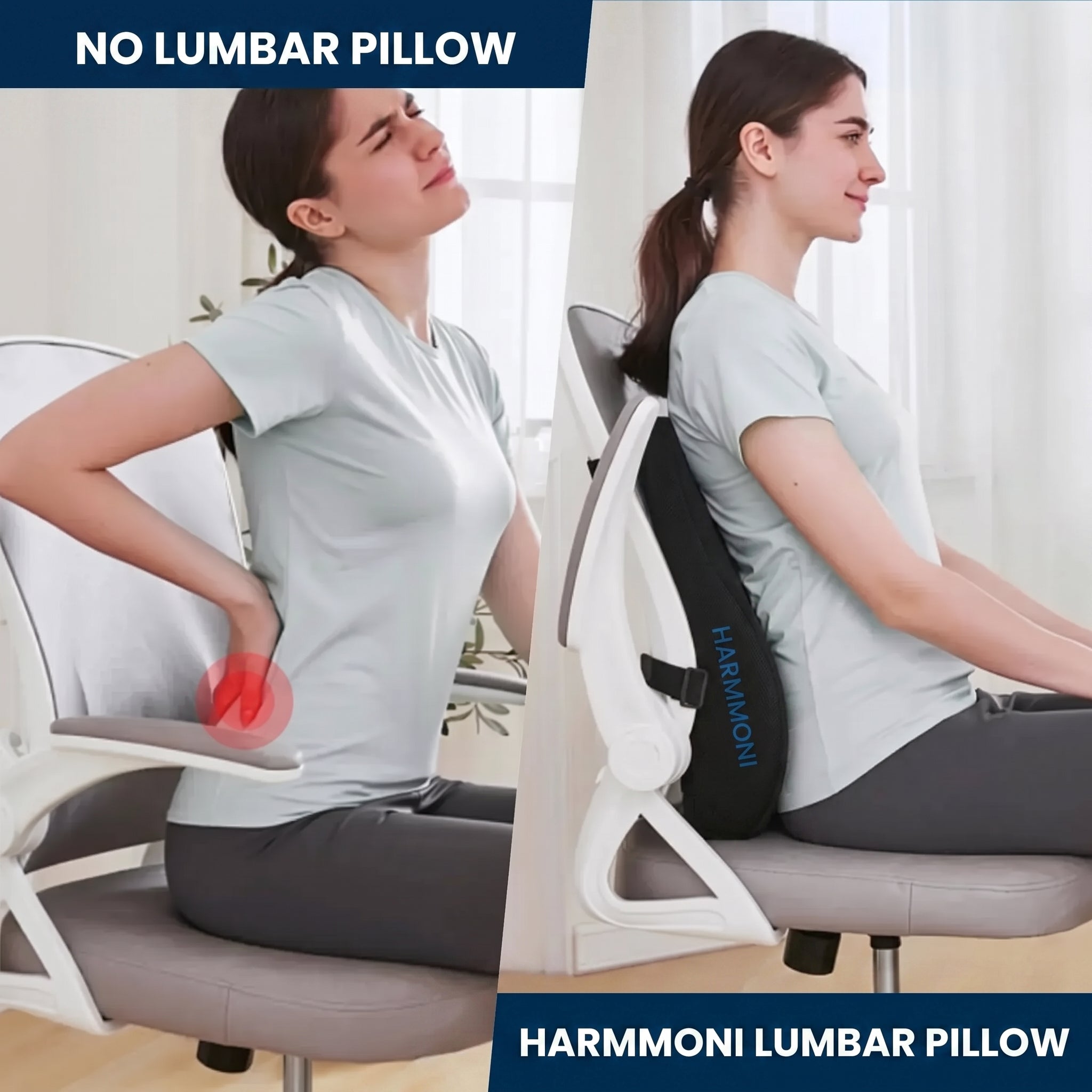 Adjustable Strap Lumbar Support Pillow