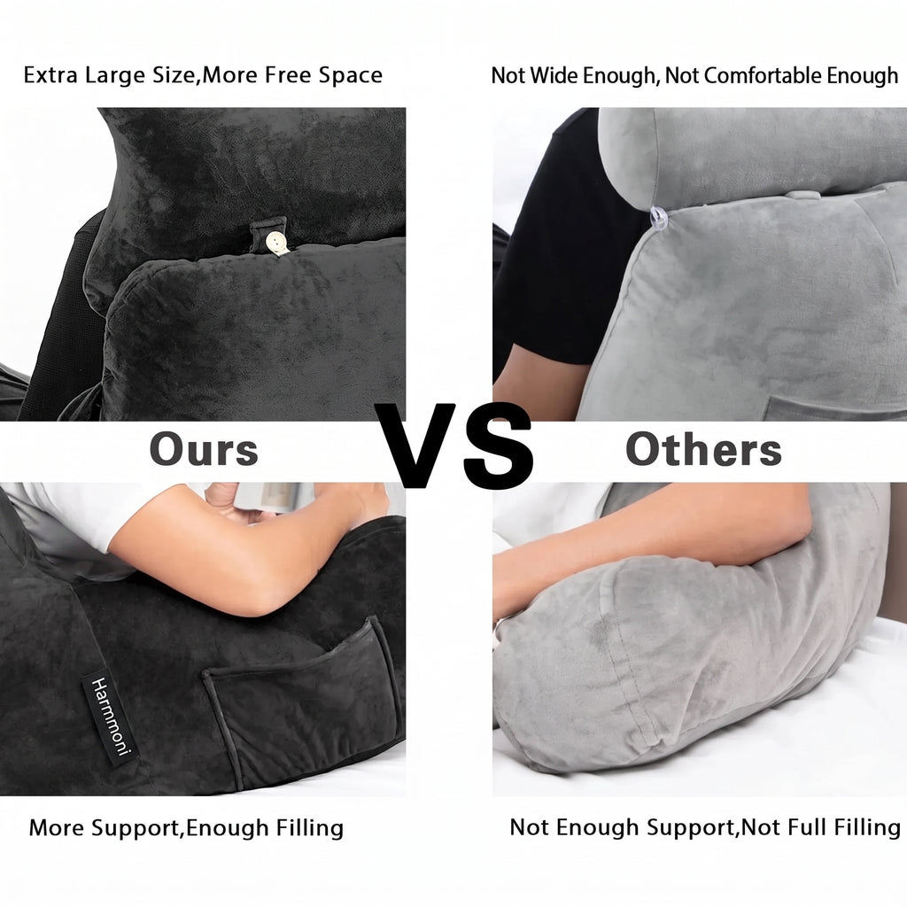 Oversized Bed Pillow for Reading