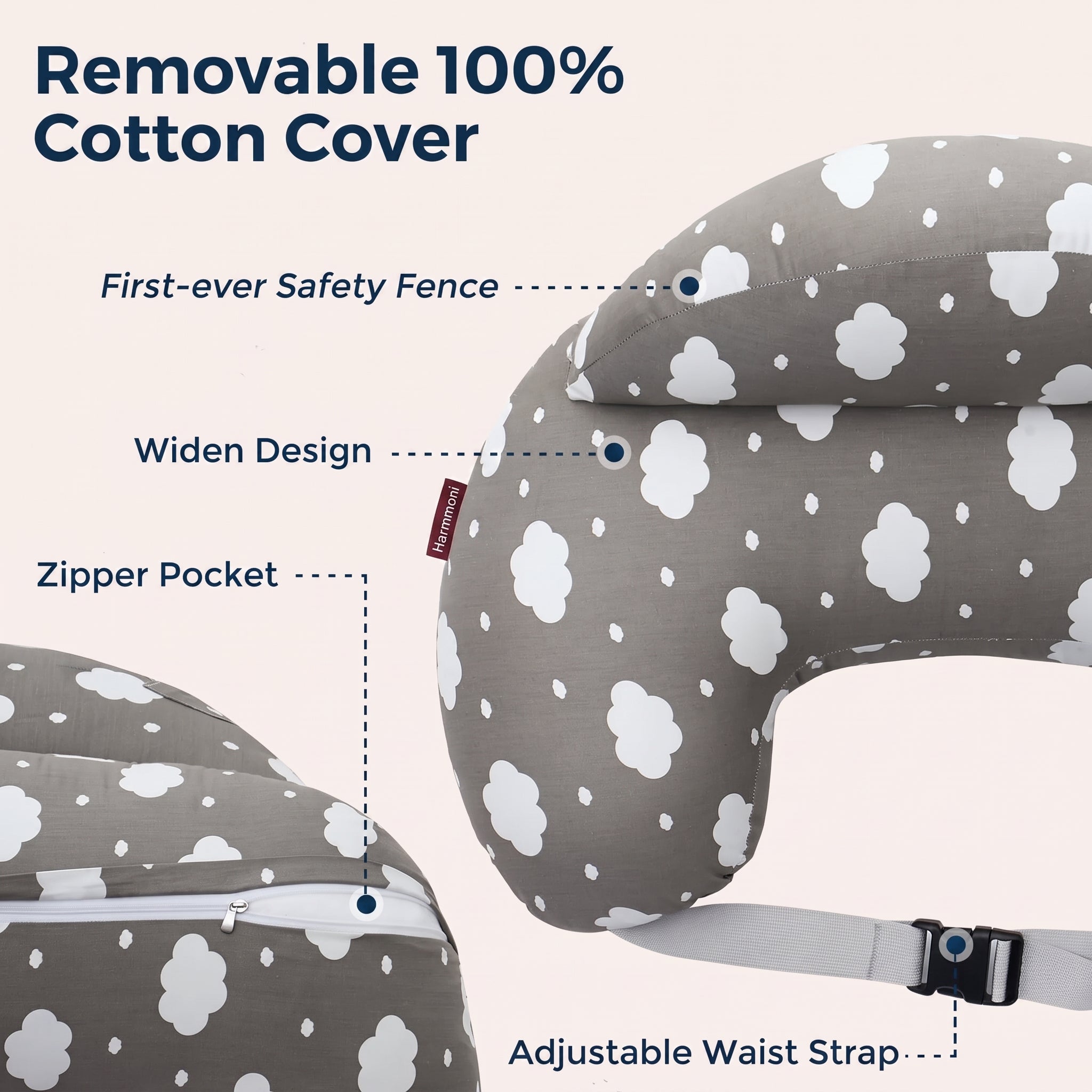 Wide Nursing Pillow for Breastfeeding