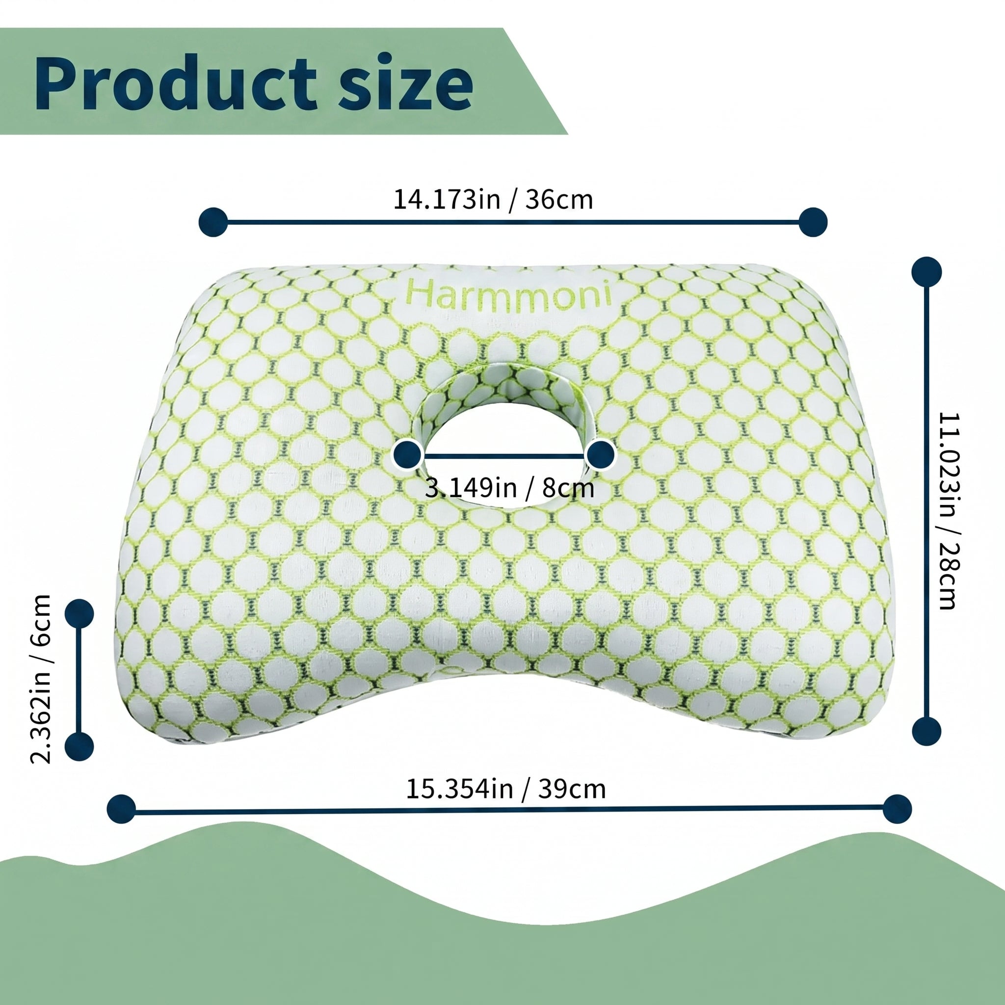 Cotton Ear Piercing Donut Pillow