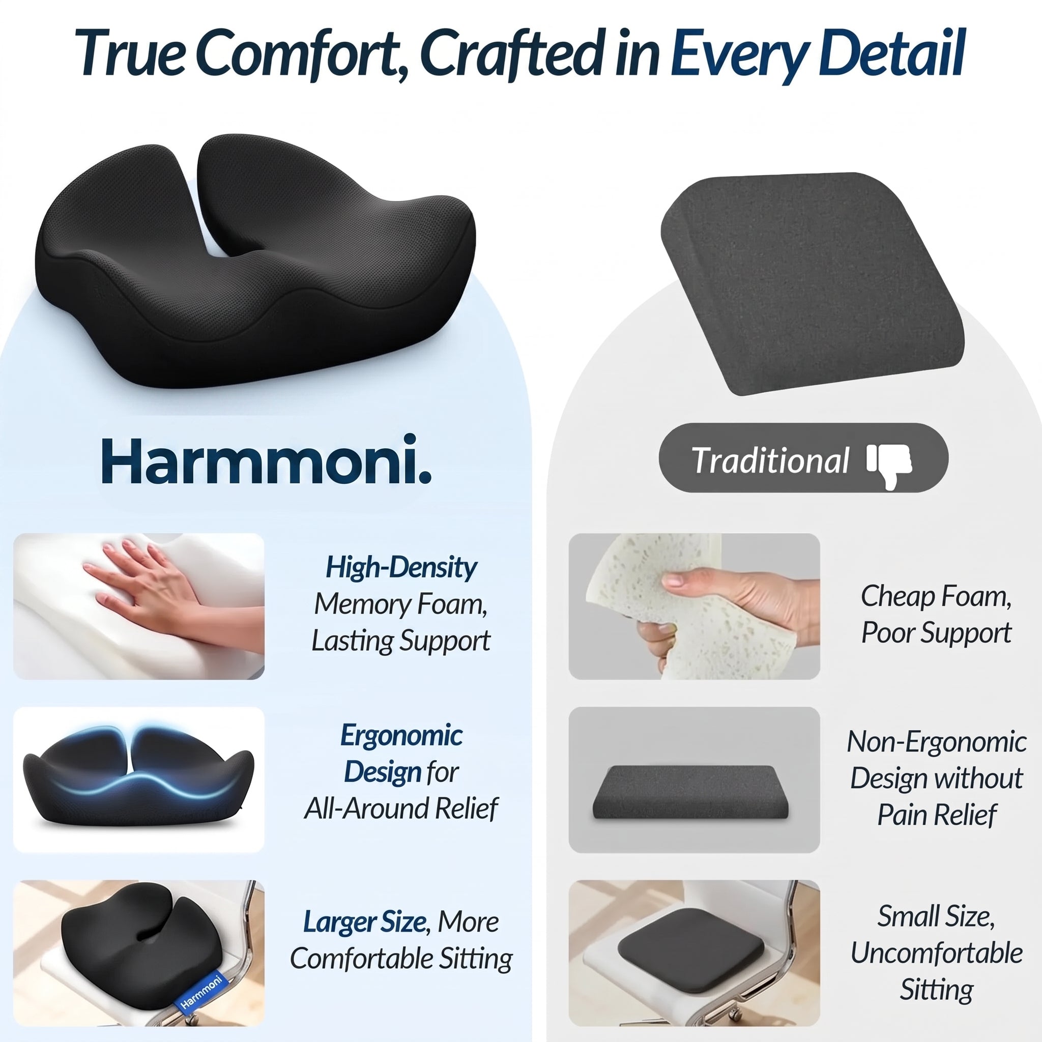 U Shaped Memory Foam Cushion