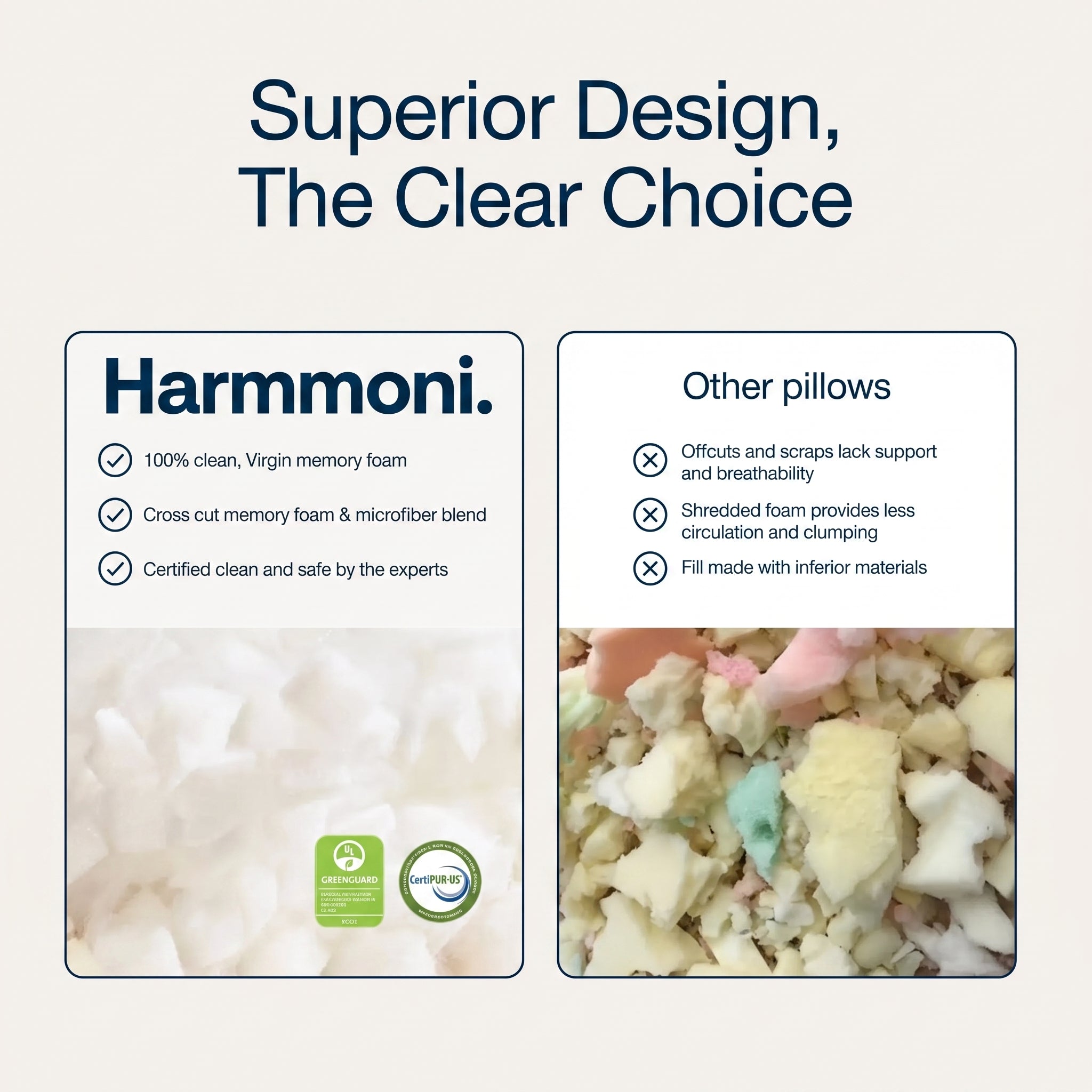 Adjustable Shredded Memory Foam Pillow