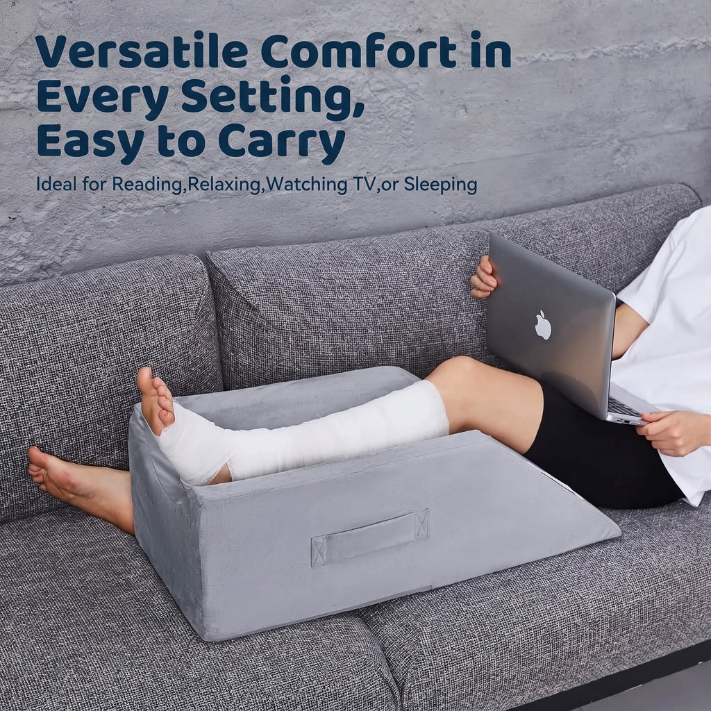 Velvet Leg Elevation Wedge Pillow