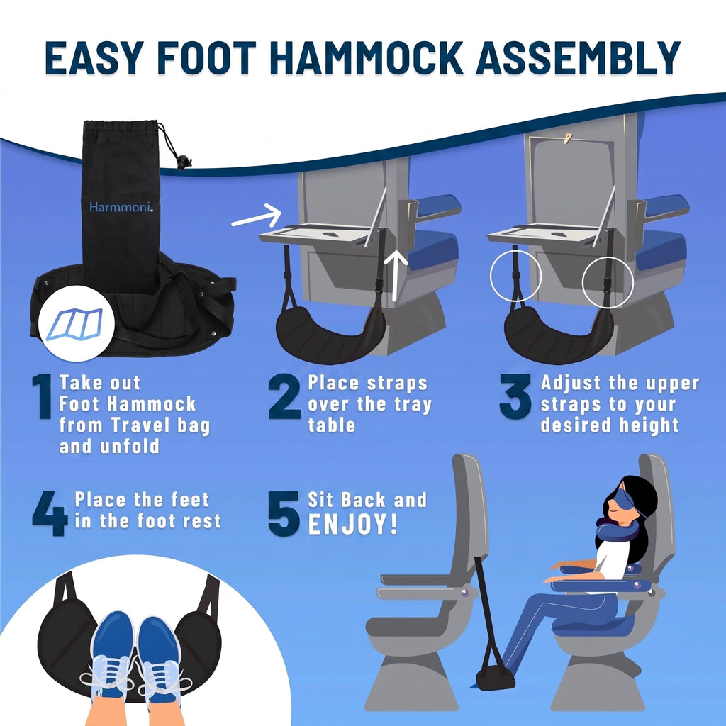 Airplane Foot Rest Hammock