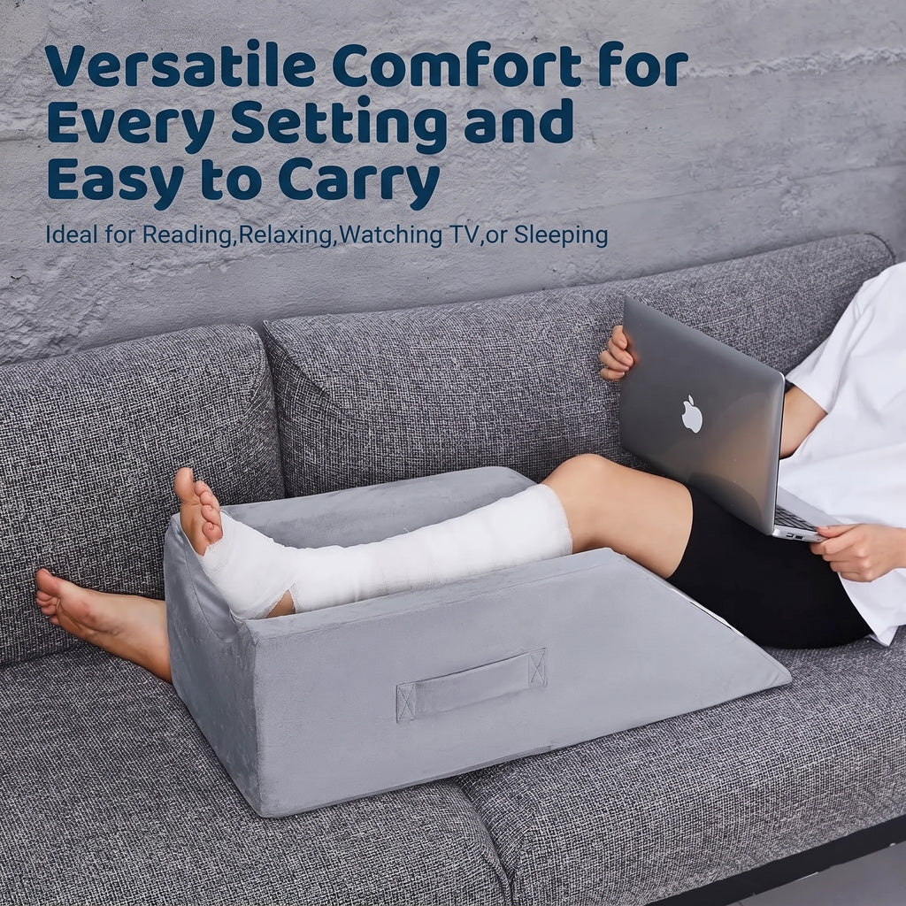 Velvet Leg Elevation Wedge Pillow
