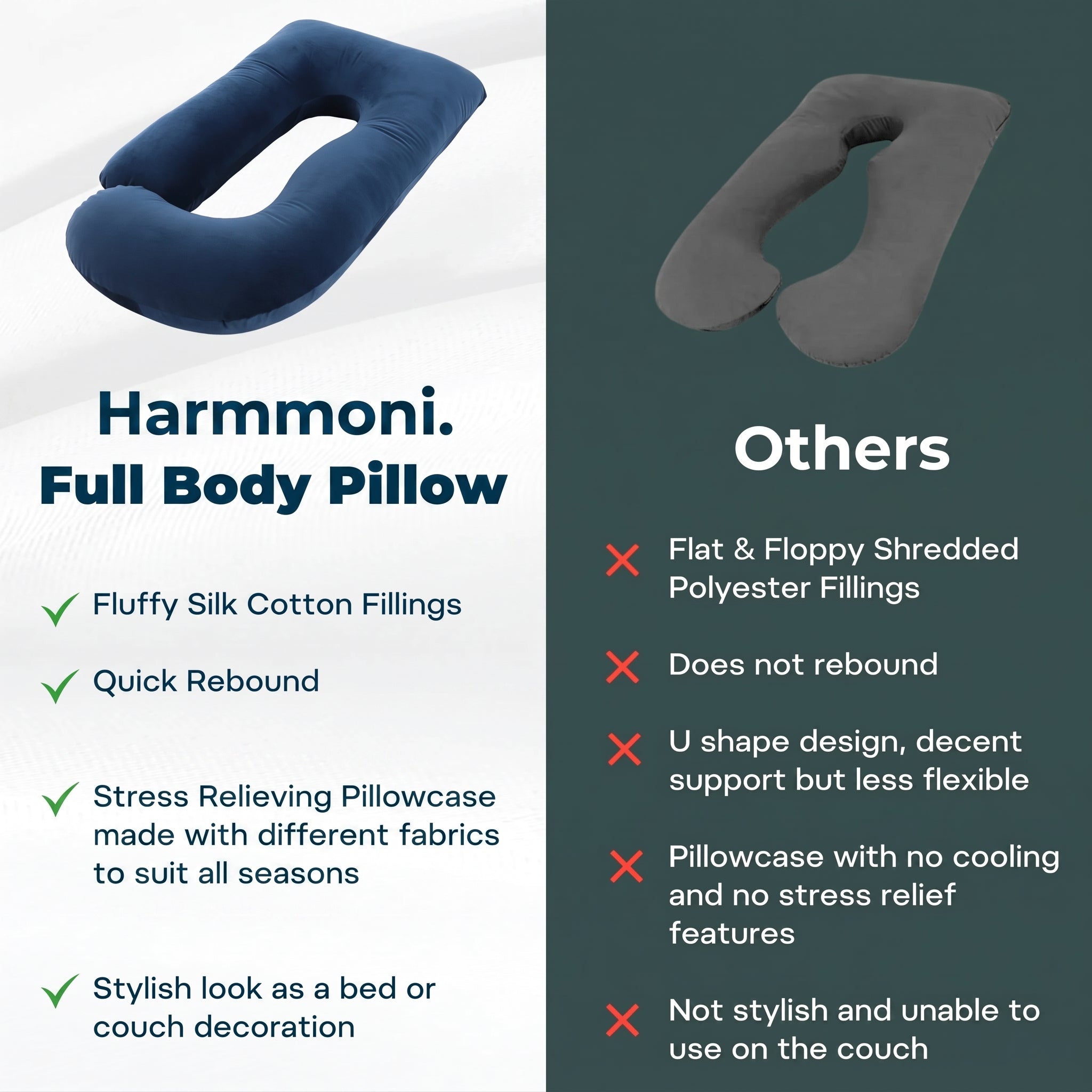 Cooling U Shaped Pregnancy Pillow