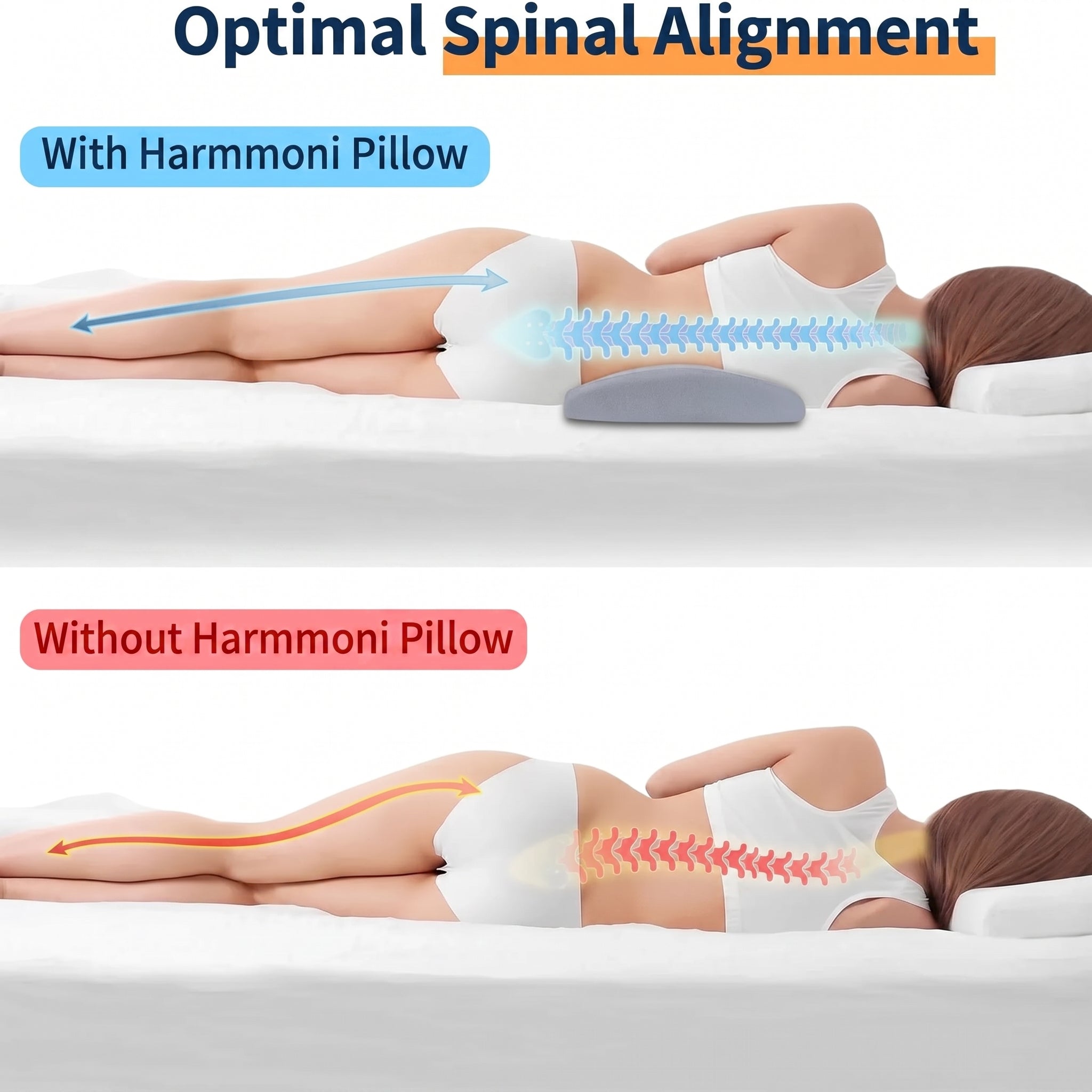 Contoured Lumbar Support Pillow