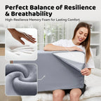 Velvet Leg Elevation Wedge Pillow