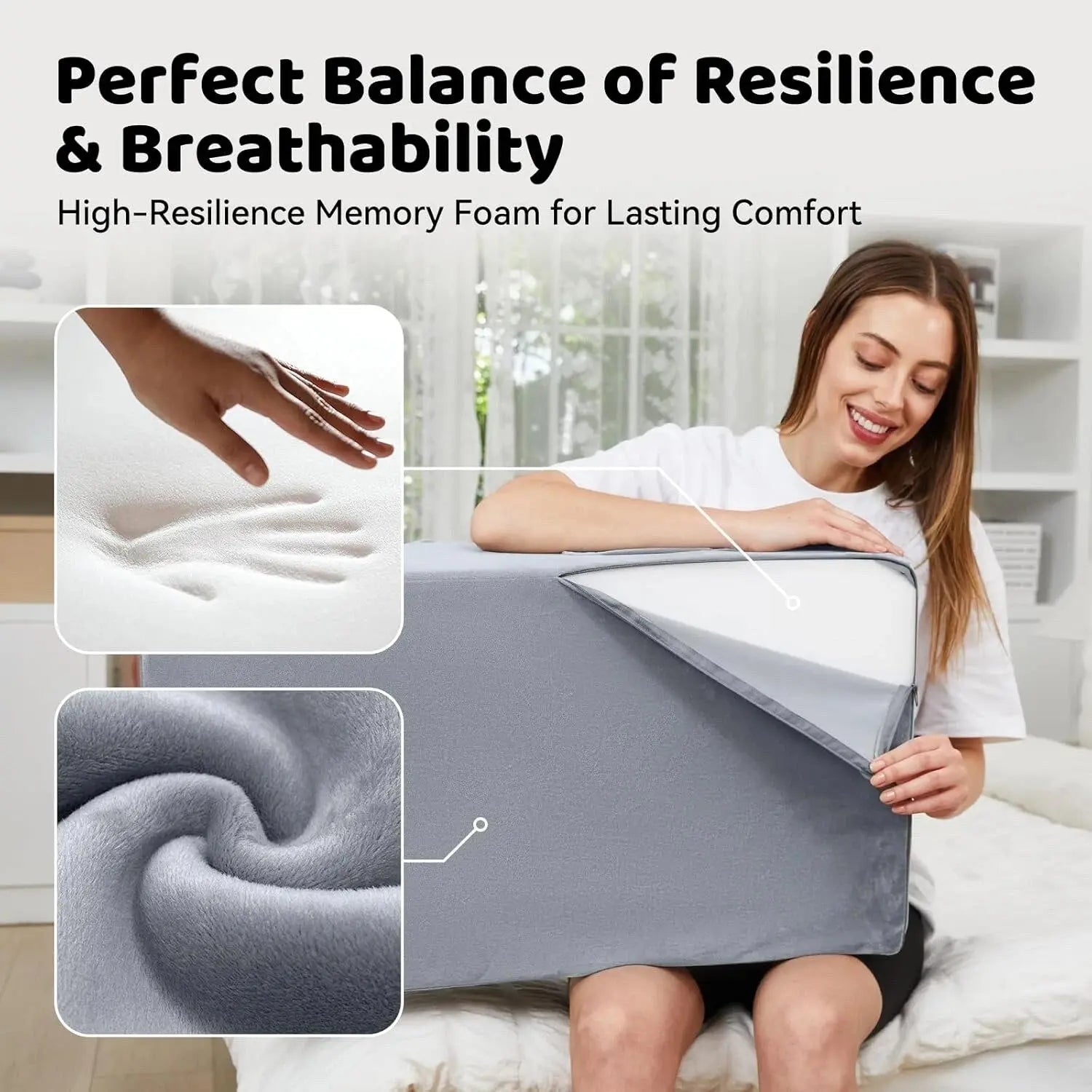 Velvet Leg Elevation Wedge Pillow