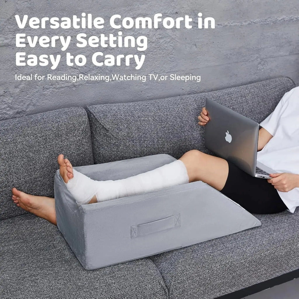 Velvet Leg Elevation Wedge Pillow