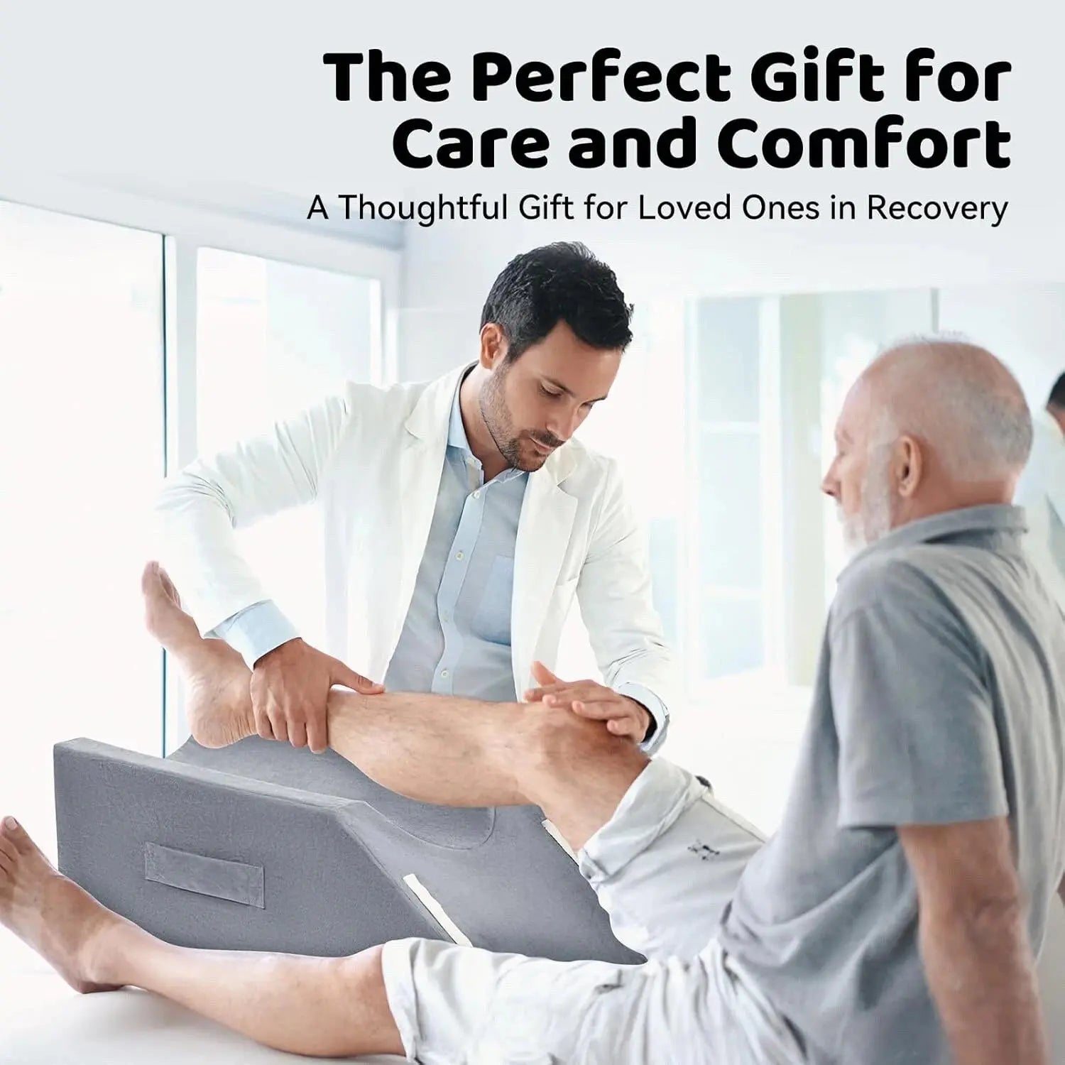 Velvet Leg Elevation Wedge Pillow