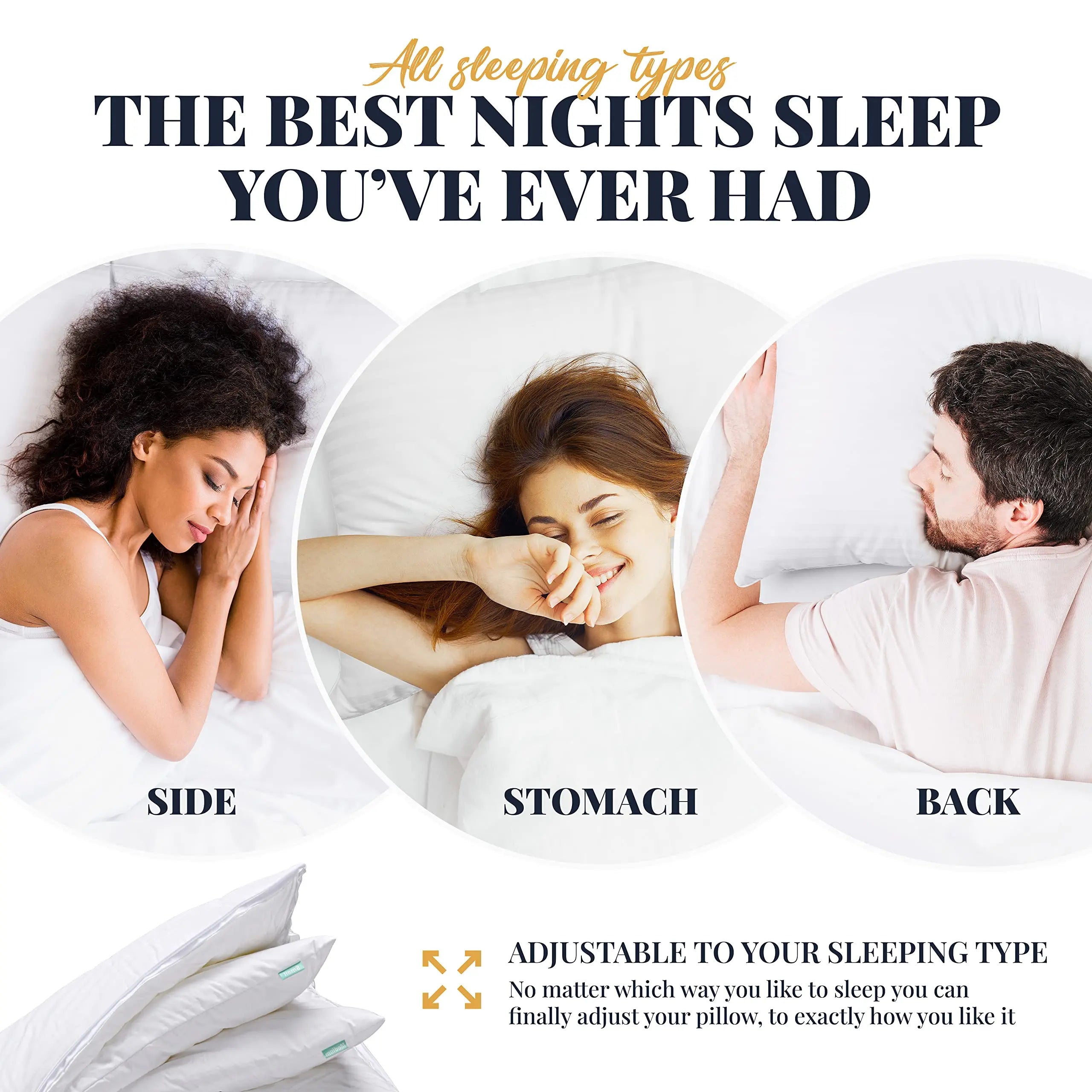 Queen Size Adjustable Cooling Pillow