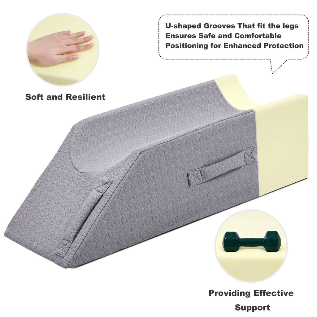 Velvet Leg Elevation Wedge Pillow